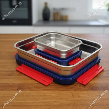 Milton Marvel Metro Meal Junior Stainless Steel Lunch Box with Inner Container