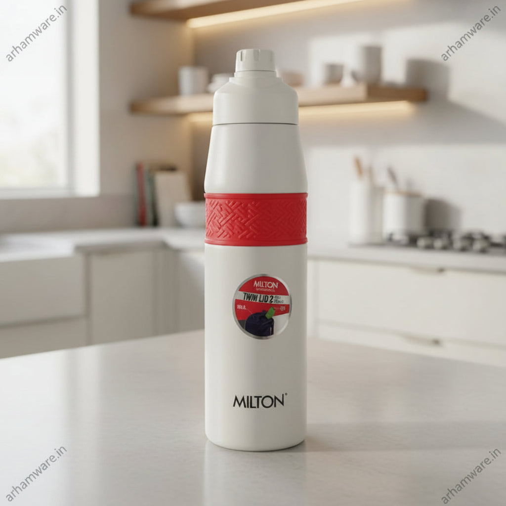 Milton Super Twin 900 Thermal Vacuum Insulated Bottle (Twin Flow: Gulper Plus Straw Sipper)