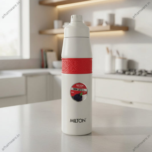 Milton Super Twin 900 Thermal Vacuum Insulated Bottle (Twin Flow: Gulper Plus Straw Sipper)