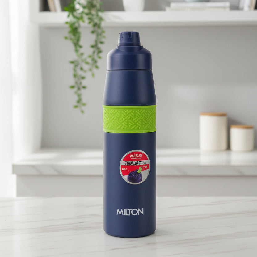 Milton Super Twin 900 Thermal Vacuum Insulated Bottle (Twin Flow: Gulper Plus Straw Sipper)