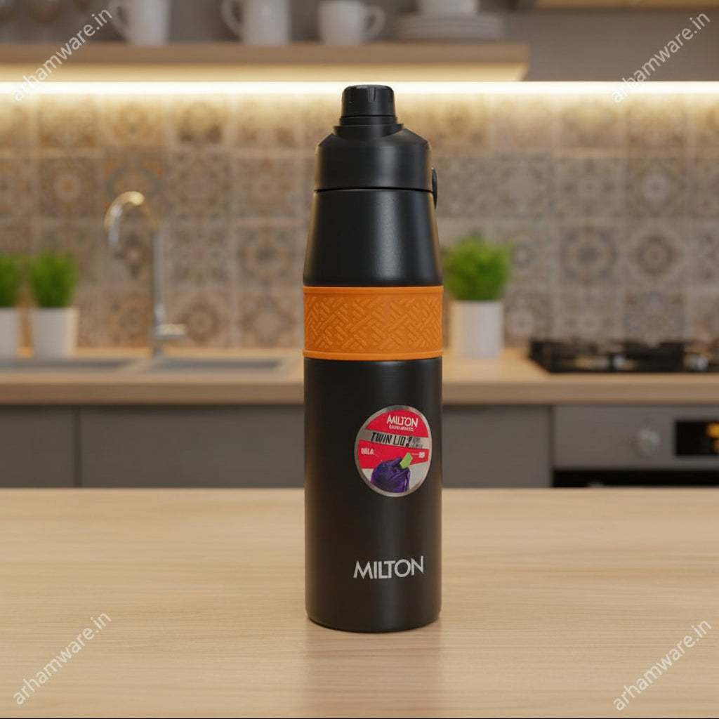 Milton Super Twin 900 Thermal Vacuum Insulated Bottle (Twin Flow: Gulper Plus Straw Sipper)
