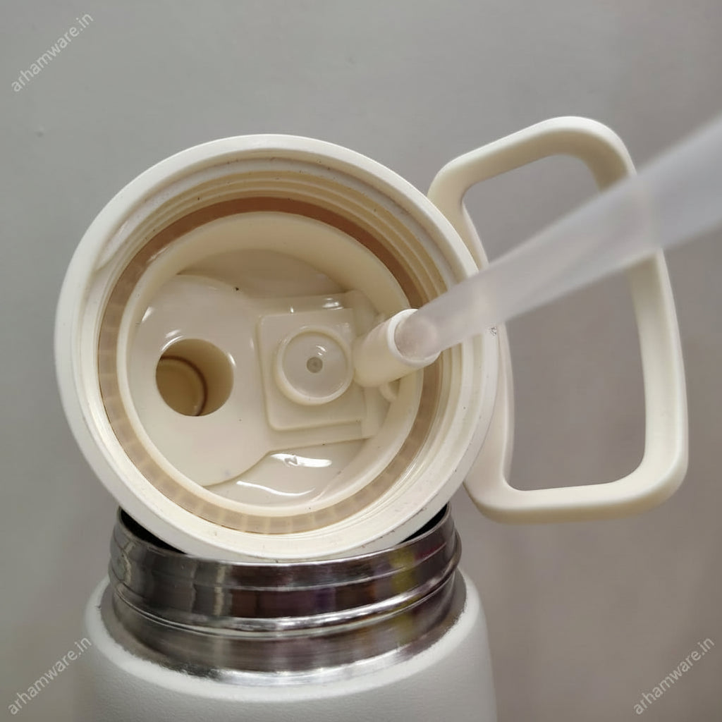 Milton Super Twin 600 Thermal Vacuum Insulated Bottle (Twin Flow: Gulper Plus Straw Sipper)