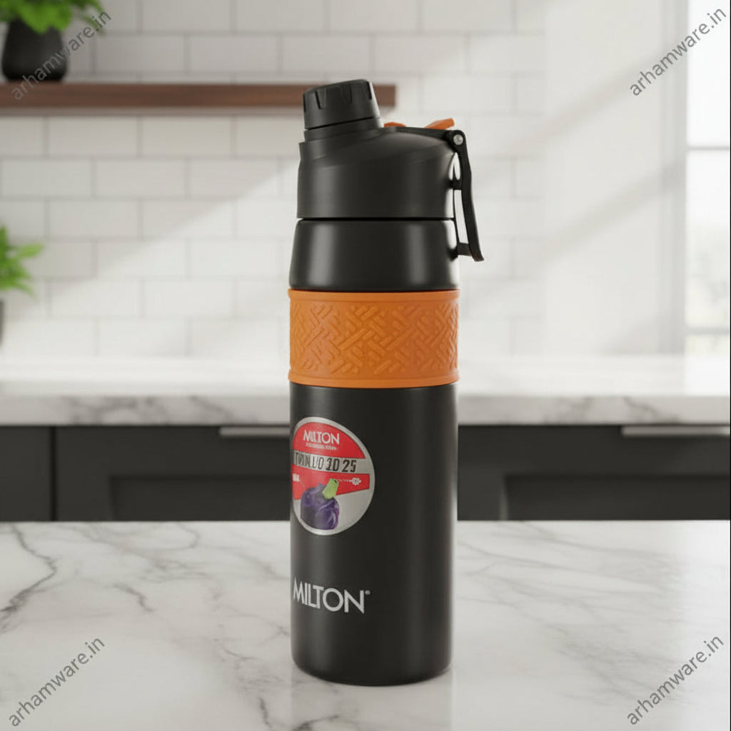 Milton Super Twin 600 Thermal Vacuum Insulated Bottle (Twin Flow: Gulper Plus Straw Sipper)