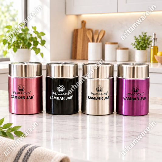 PE Birds Fusion Sambar Jar 180ml Thermal Vacuum Insulated