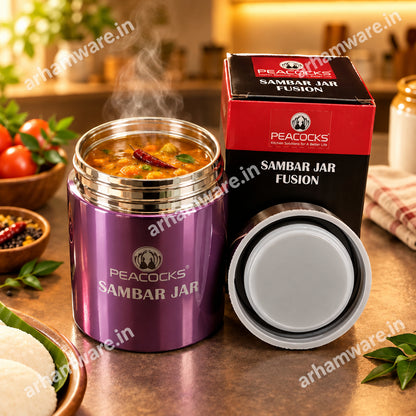 PE Birds Fusion Sambar Jar 180ml Thermal Vacuum Insulated