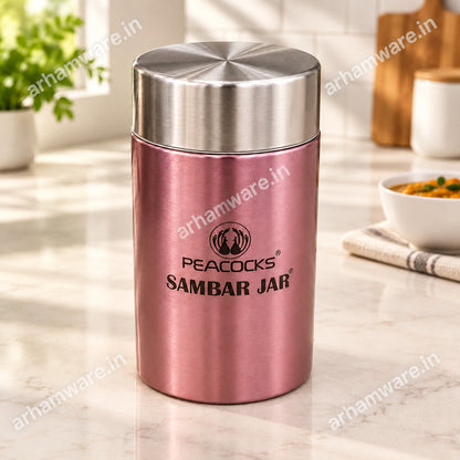 PE Birds Fusion Sambar Jar 220ml Thermal Vacuum Insulated