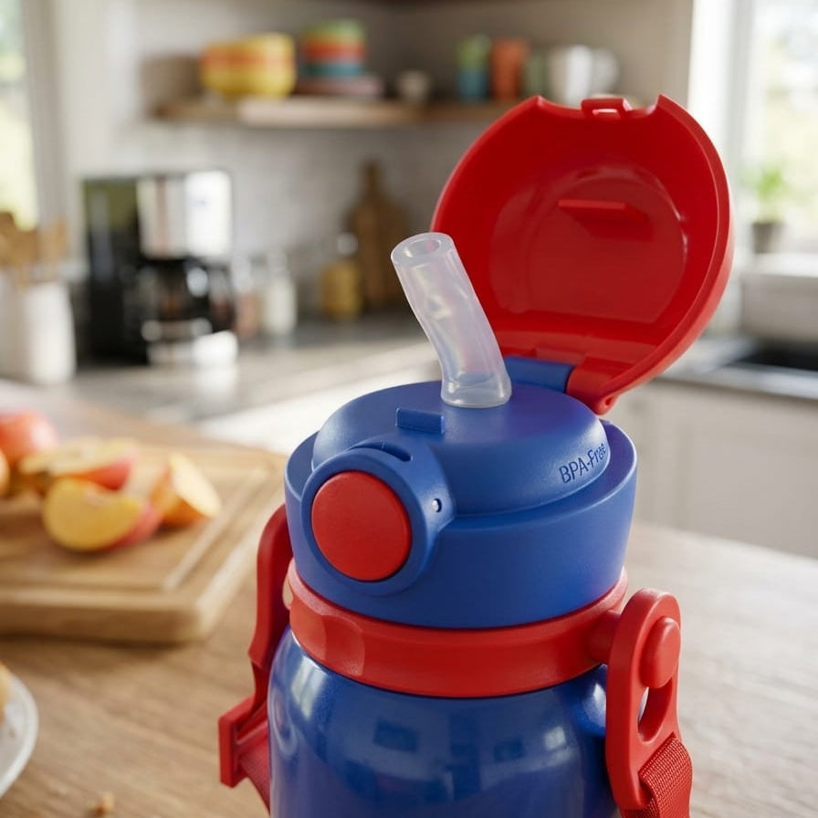 Milton Marvel Companion 450 Thermal Vacuum Insulated Kids Bottle with Straw