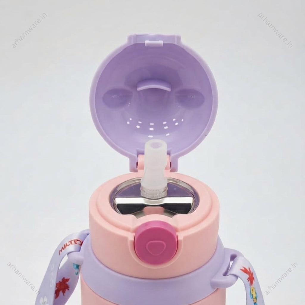 Milton Disney Sippup 500 Thermal Vacuum Insulated Bottle with Straw