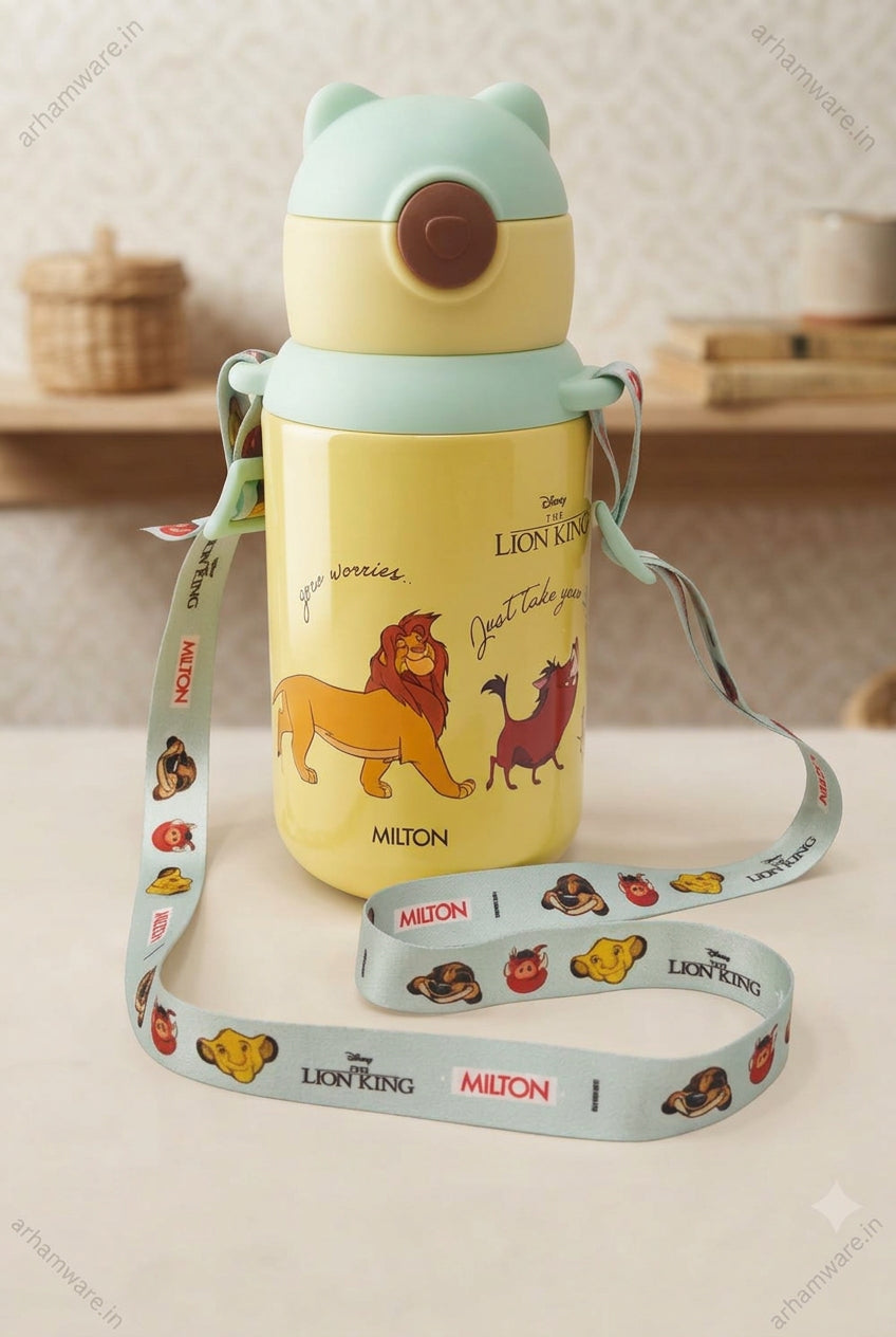 Milton Disney Sippup 500 Thermal Vacuum Insulated Bottle with Straw