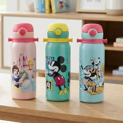 Milton Disney Companion 450 Thermal Vacuum Insulated Kids Bottle with Straw
