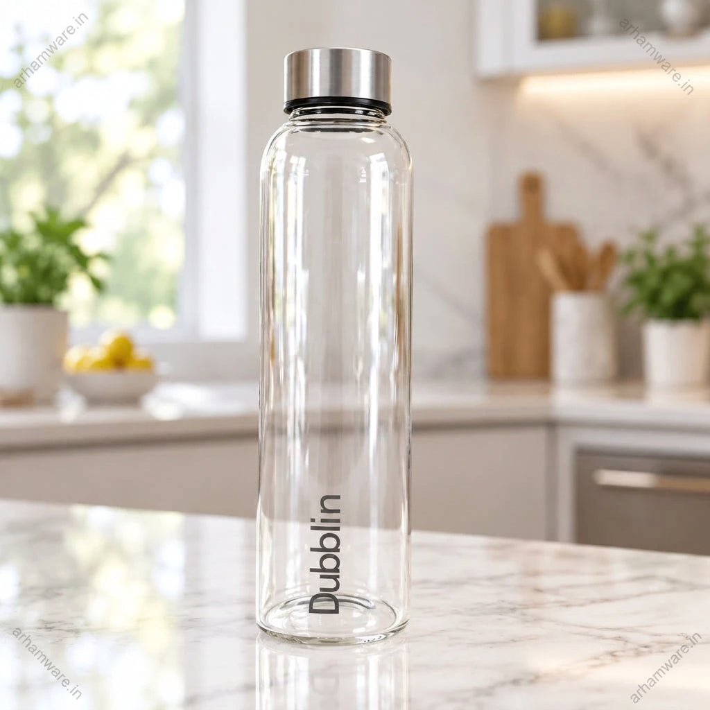 Dubblin Stream Borosilicate Glass Bottle