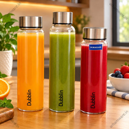 Dubblin Stream Borosilicate Glass Bottle