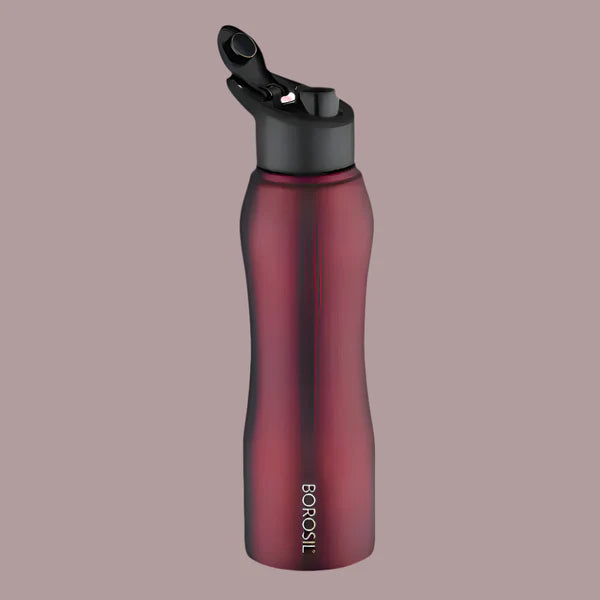 Borosil Hydra Grip-N-Sip Stainless Steel Bottle 750ml