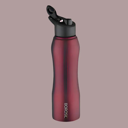 Borosil Hydra Grip-N-Sip Stainless Steel Bottle 750ml