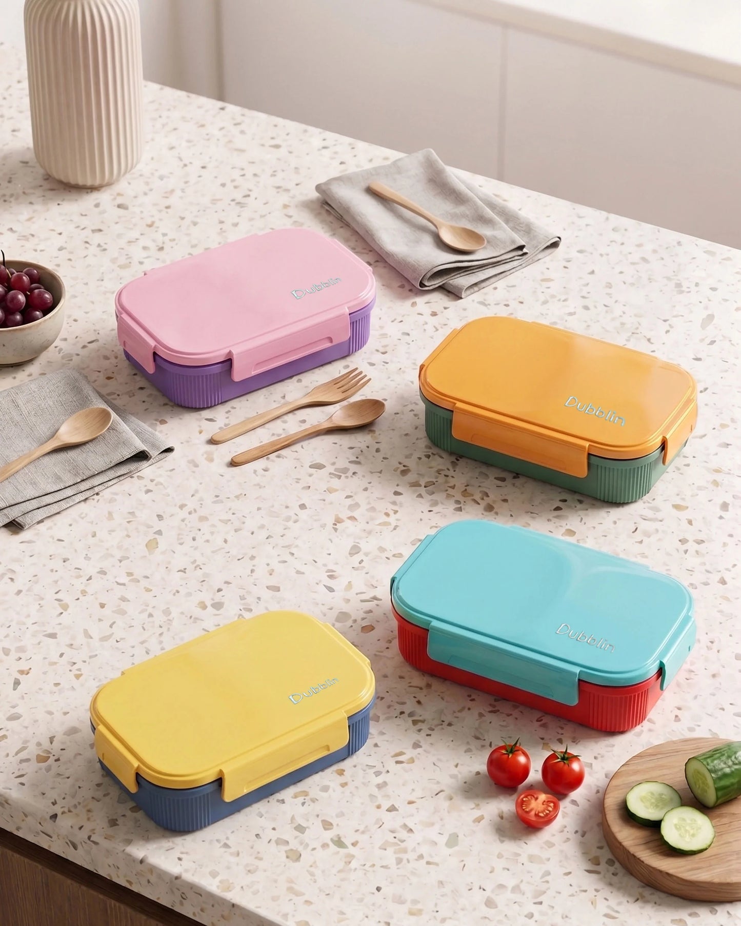 Dubblin Treat Stainless Steel Lunch Box with Inner Container