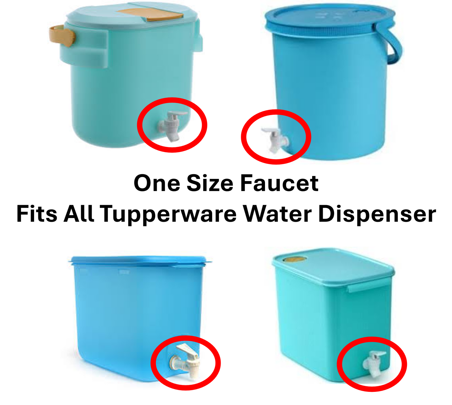 Tupperware Water Faucet (Spare Tap for Water Dispenser)