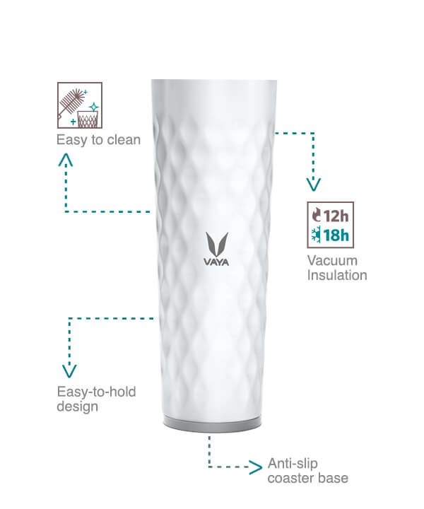 Vaya Drynk Thermal Vacuum Insulated 525ml with Gulper Lid
