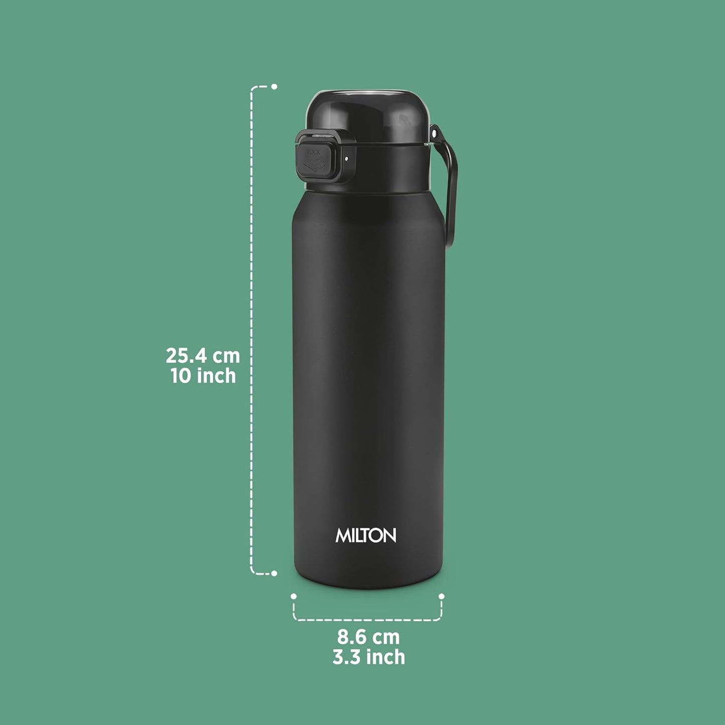 Milton Dual Flow 600 Thermal Vacuum Insulated Bottle with Straw
