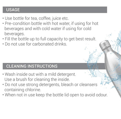 Milton Duo 1000 Thermal Vacuum Insulated Bottle