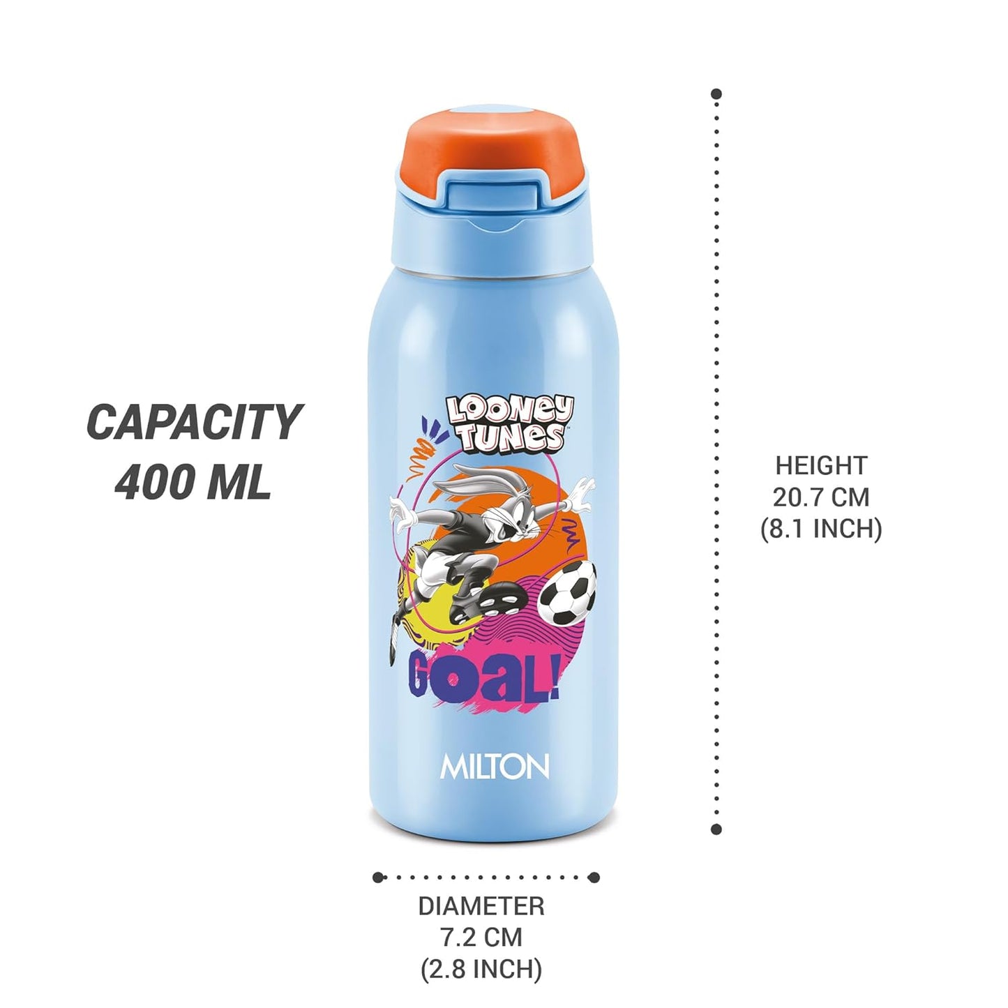 Milton Sportive Thermal Vacuum Insulated Bottle with Straw 400