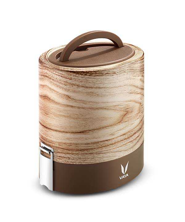 Vaya Tyffyn 1000ml Graphics Design Thermal Vacuum Insulated with 3 inner containers (400ml * 1 + 300ml * 2 Stainless Steel Inner Containers)
