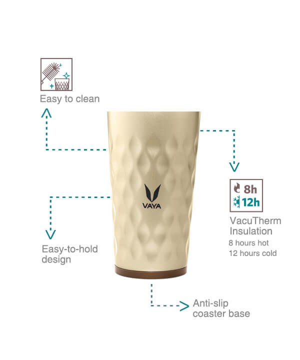 Vaya Drynk Thermal Vacuum Insulated 350ml with Gulper Lid
