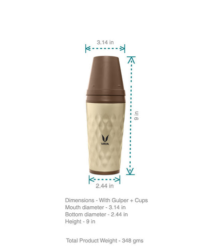 Vaya Drynk Thermal Vacuum Insulated 350ml with Gulper Lid