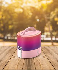 Vaya Tyffyn 600ml Printed Thermal Vacuum Insulated with 2 Copper Coated Inner Containers (300ml *2)