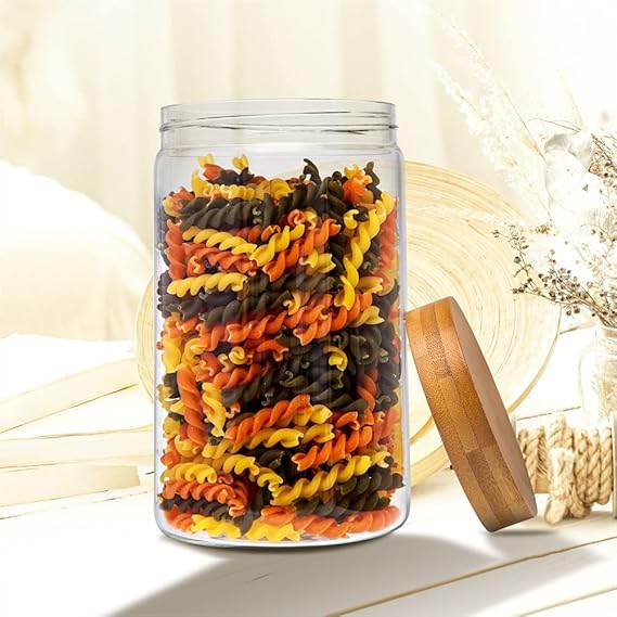 Dubblin Borosilicate Glass Storage Container With Wooden Lid