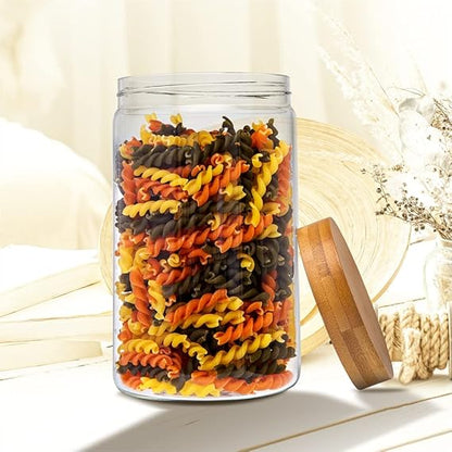 Dubblin Borosilicate Glass Storage Container With Wooden Lid